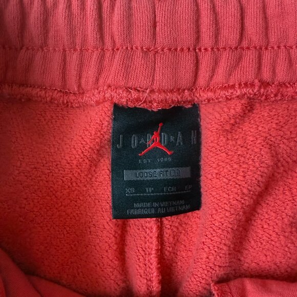 Nike Air Jordan Fight Fleece Joggers — Lobster Red (XS) - Picture 5 of 6